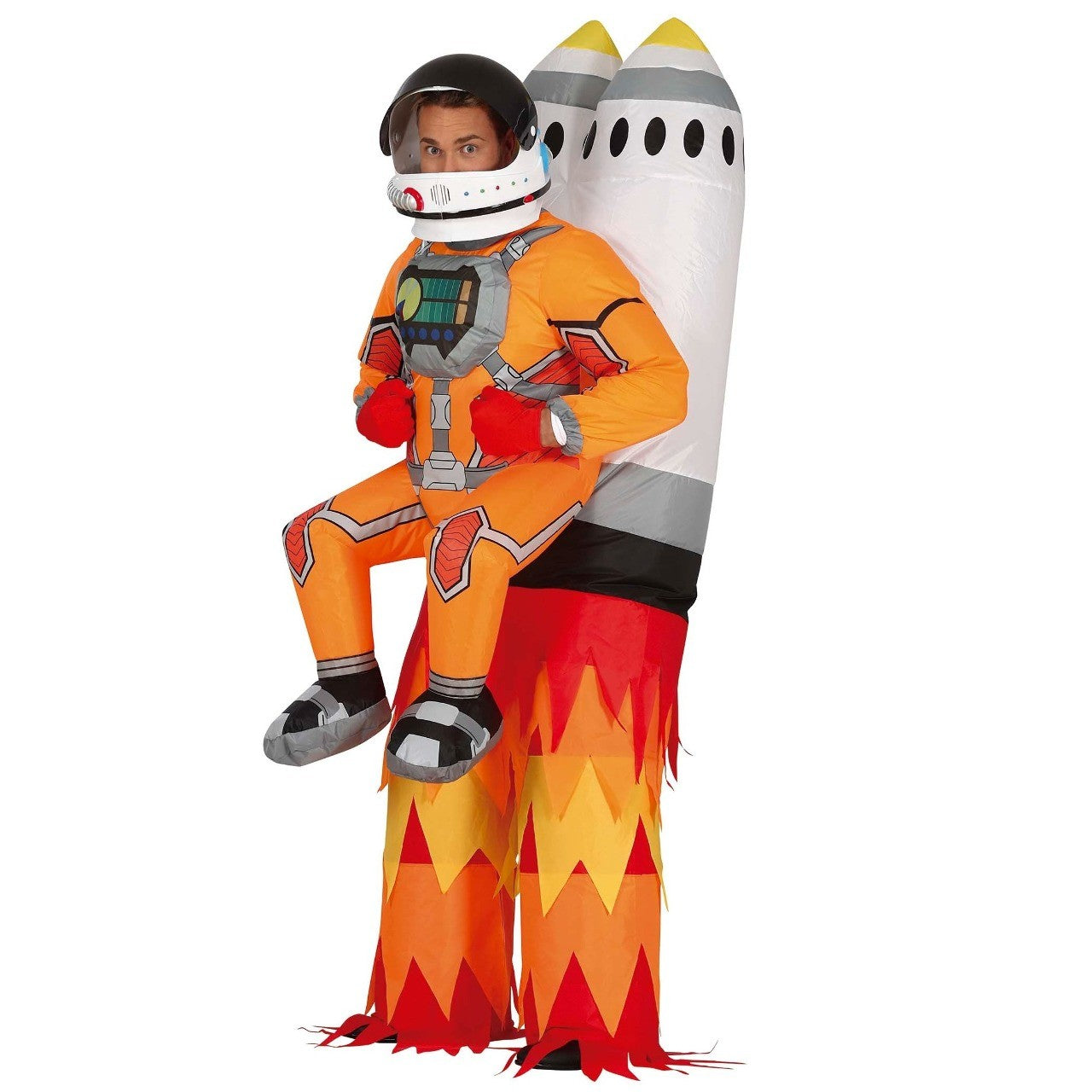 Costume gonfiabile da astronauta razzo per adulto