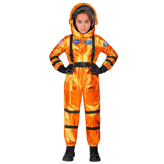 Costume da Astronauta Space Arancione per bambini