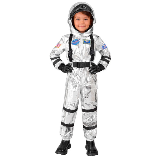 Costume da Astronauta Space Argento per bambini