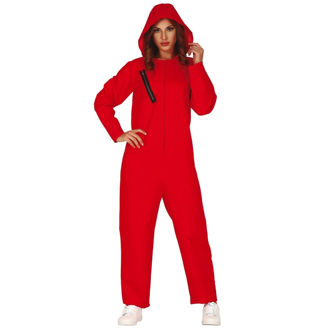 Costume da rapinatore rosso per donna