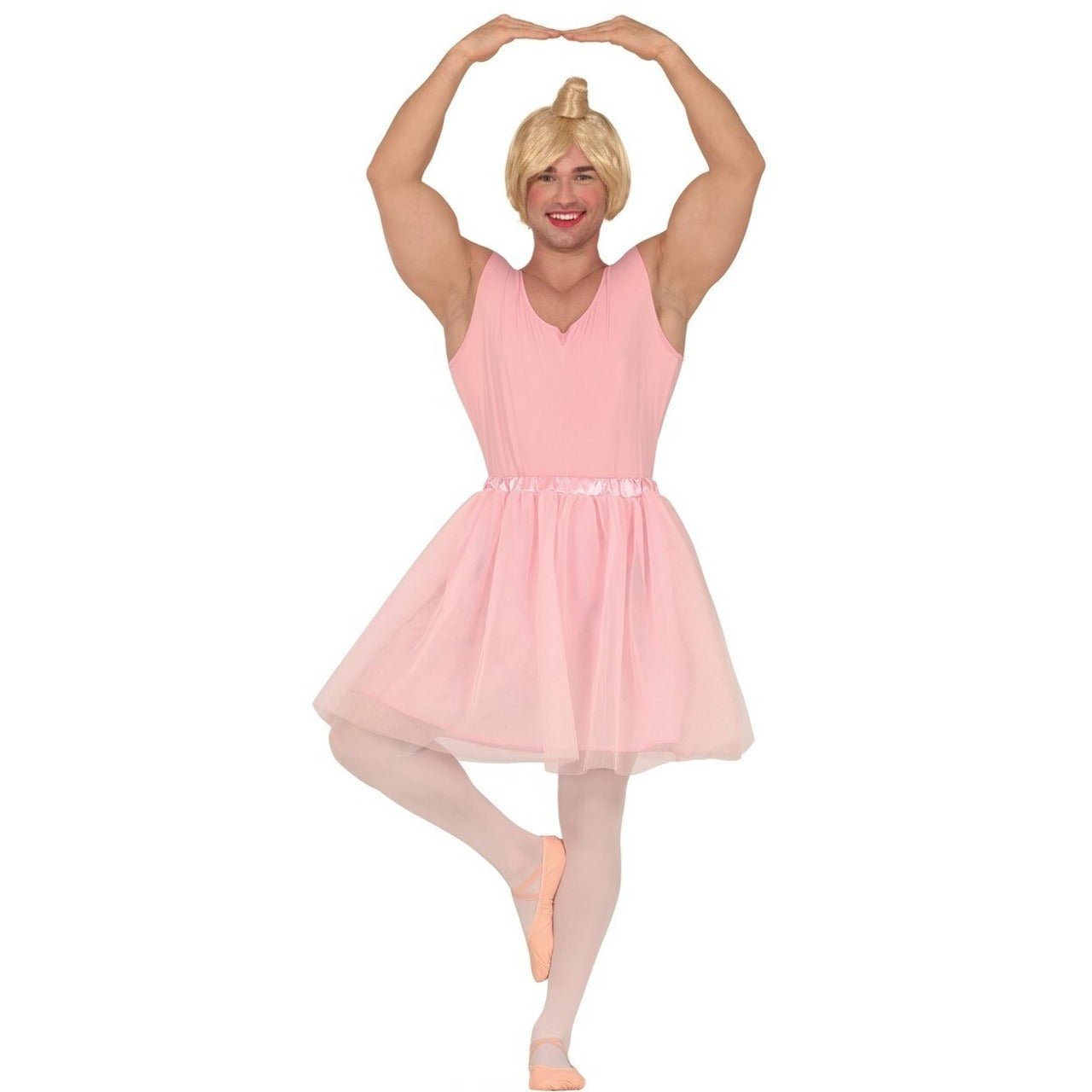 Costume da ballerina rosa per uomo