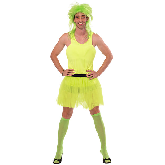 Costume da ballerina verde per uomo
