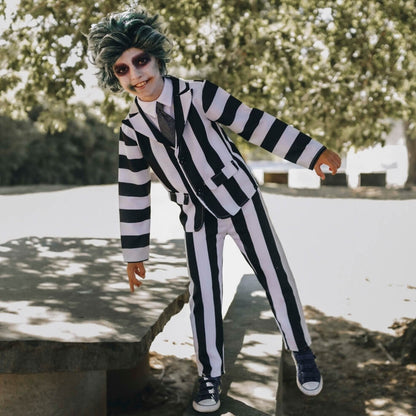 Costume da Beetlejuice a Righe per bambino