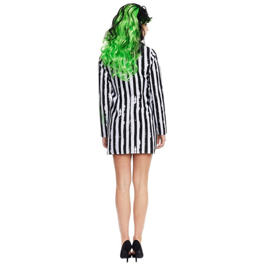 Costume da Fantasma a righe Ultratomba per donna