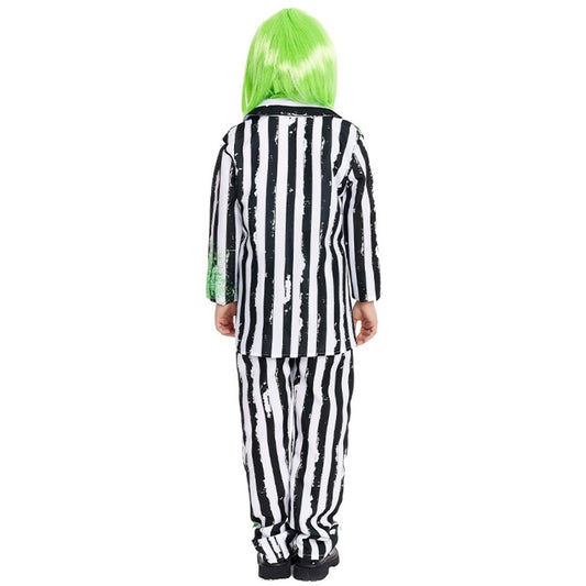 Costume da Fantasma a righe Ultratumba per bambino