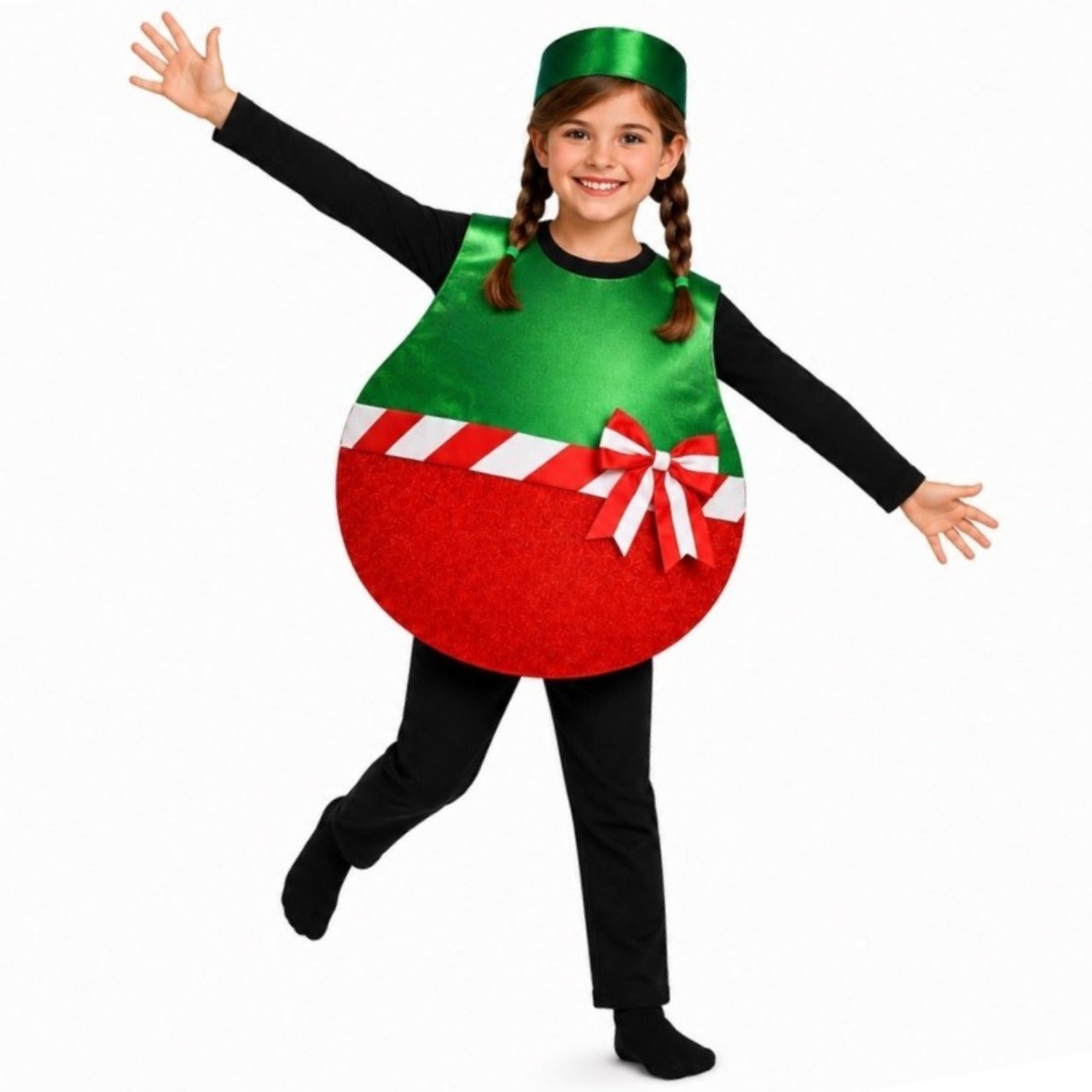 Costume da Pallina di Natale con Fiocco per bambini