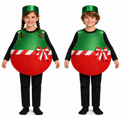 Costume da Pallina di Natale con Fiocco per bambini