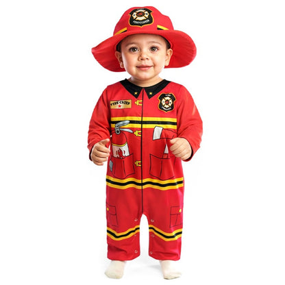 Costume da Pompiere con Cappello per neonato