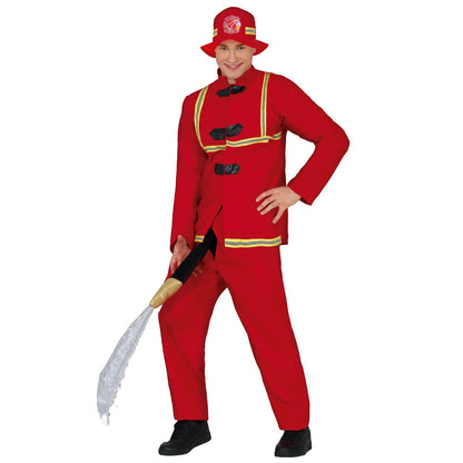 Costume da Pompiere con Tubo per adulti