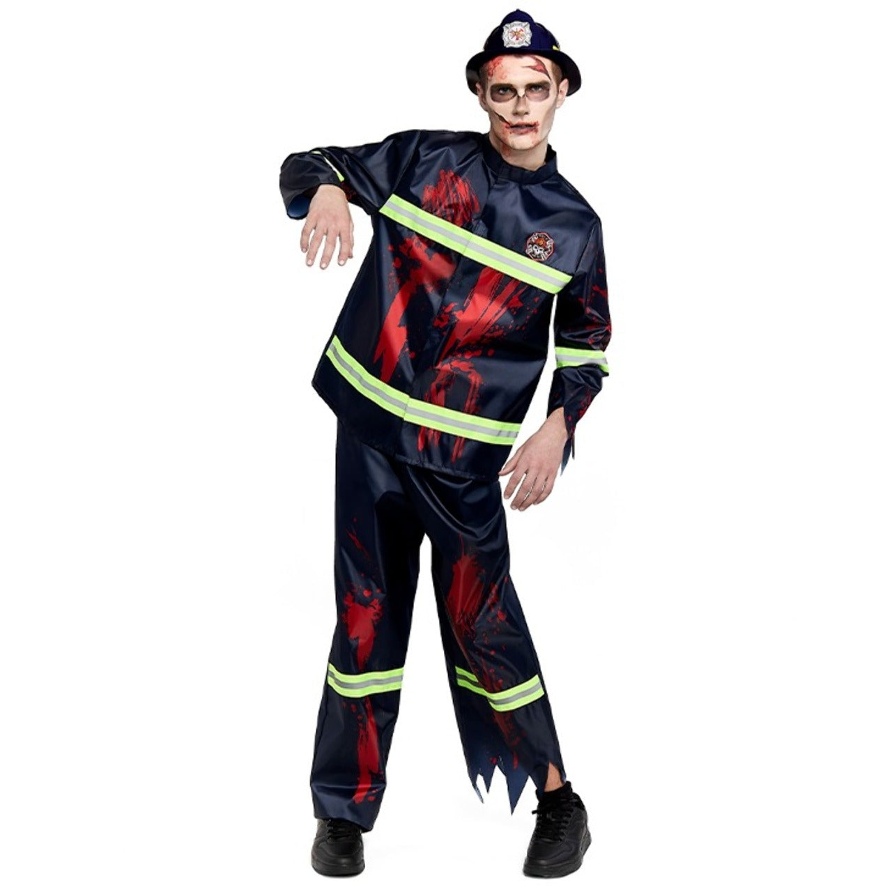 Costume da Pompiere Zombie per uomo