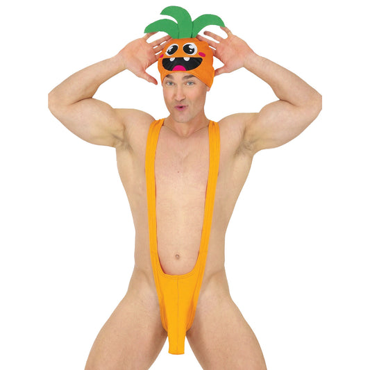 Costume da Borat Mankini Carota per adulto 