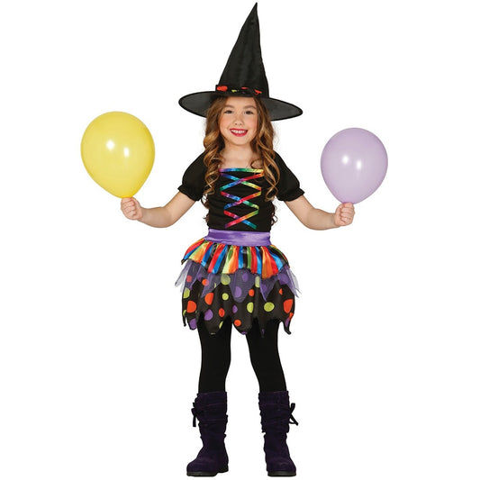 Costume da Strega colorato per bambina