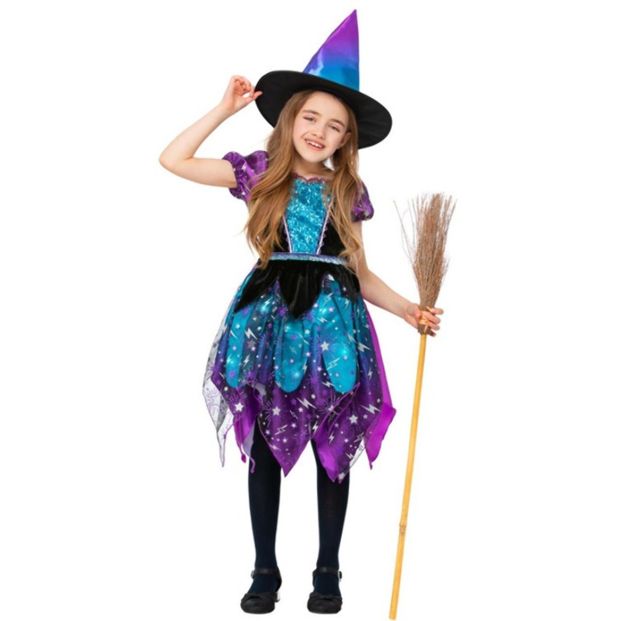 Costume da Strega Deluxe con luce per bambina