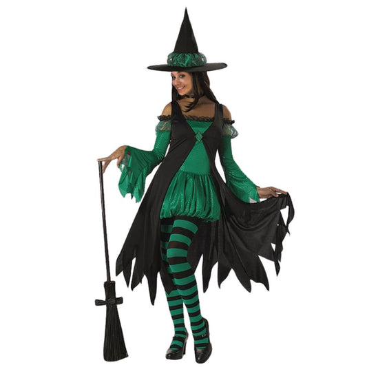 Costume da Strega Smeralda Verde per donna
