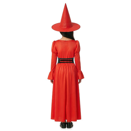 Costume da Strega Rosso Corsetto per bambina 