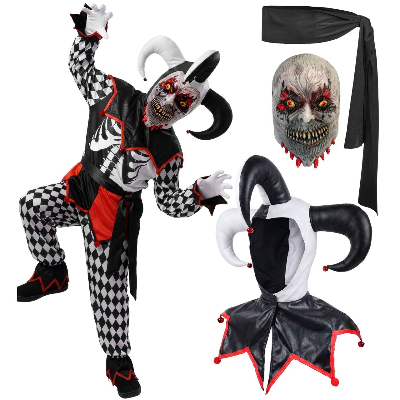 Costume da Giullare Sinistro per bambino