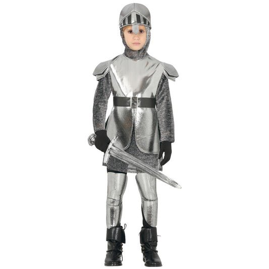 Costume da Cavaliere Medievale Argento per bambino