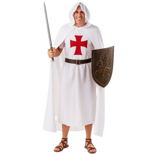 Costume da Cavaliere Templare Bianco per adulto