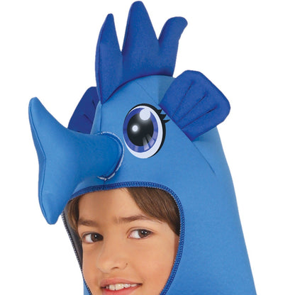 Costume da cavalluccio marino blu per bambino