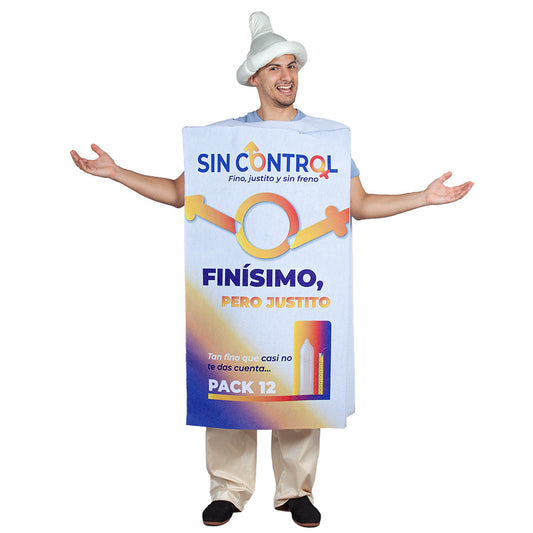 Costume di Scatola di Preservativi Senza Controllo per adulti