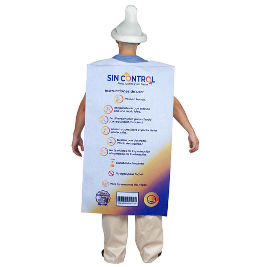 Costume di Scatola di Preservativi Senza Controllo per adulti