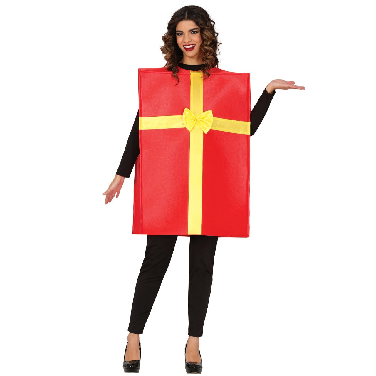 Costume da Scatola da Regalo rossa per adulto