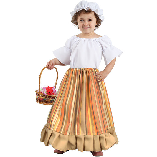 Costume da contadina medievale per bambina