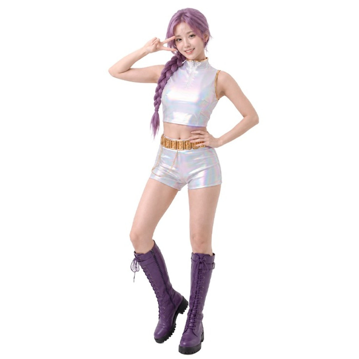 Costume da Cantante K-Pop Bianca Basic da donna
