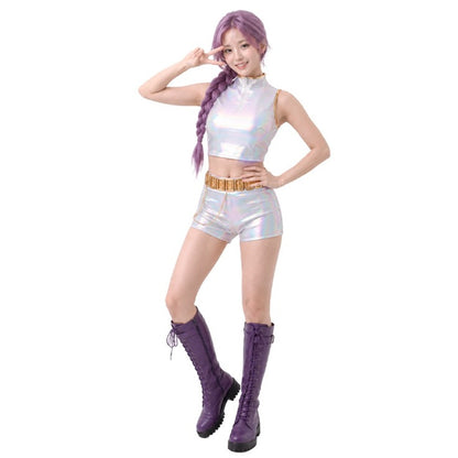 Costume da Cantante K-Pop Bianca Basic da donna