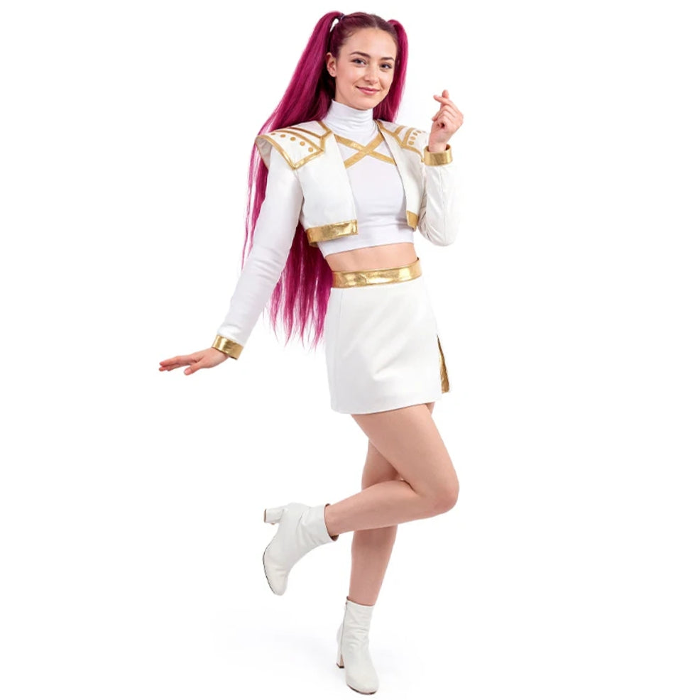 Costume da Cantante K-Pop Bianca Deluxe per donna
