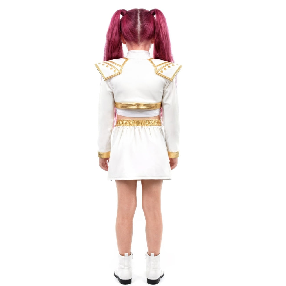 Costume da Cantante K-Pop Bianca Deluxe per bambina