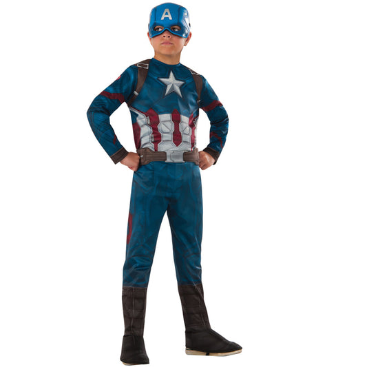 Costume da Capitan America™ Deluxe bambino