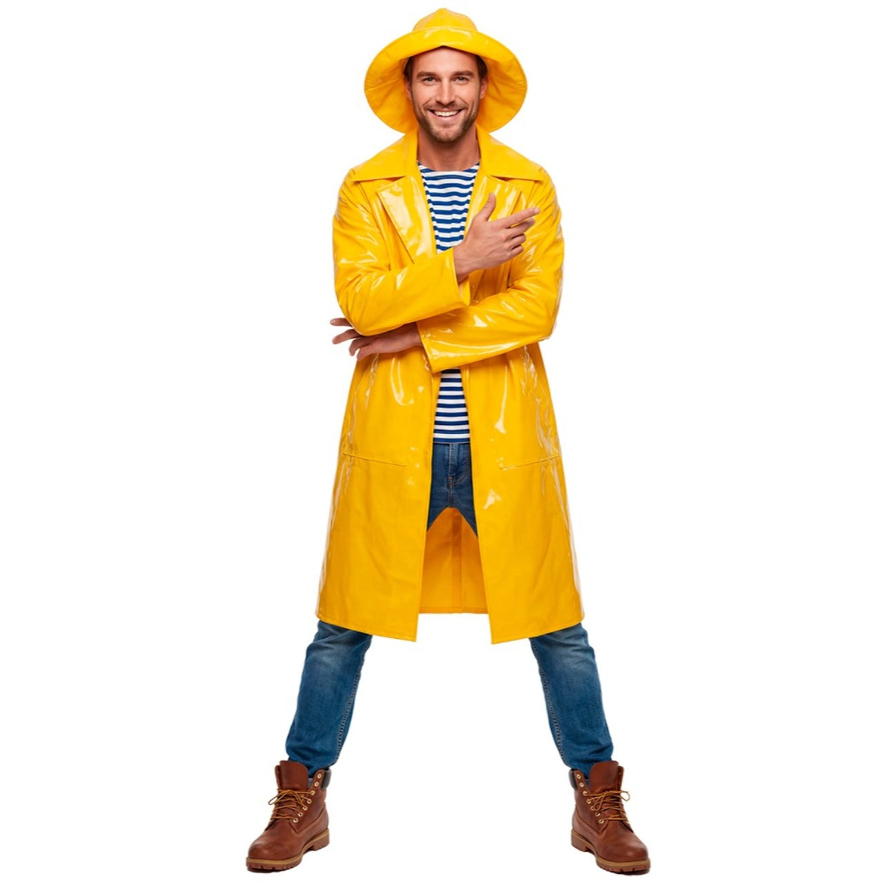 Costume da Capitano Pescatore Giallo per adulto 