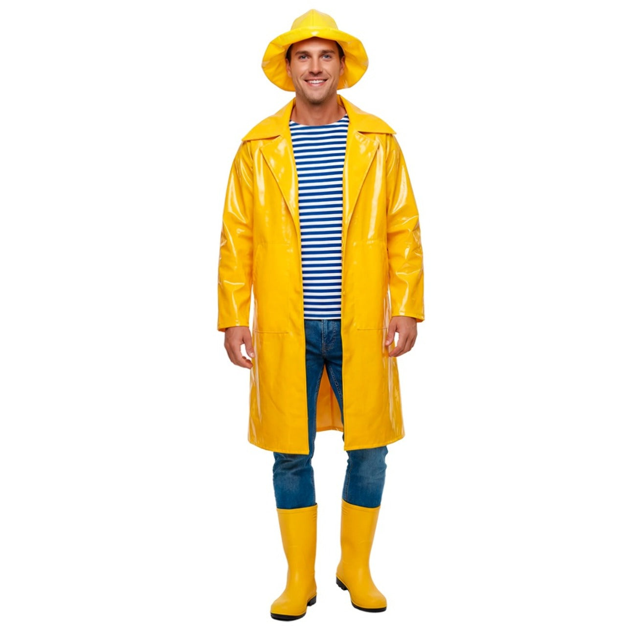 Costume da Capitano Pescatore Giallo per adulto 