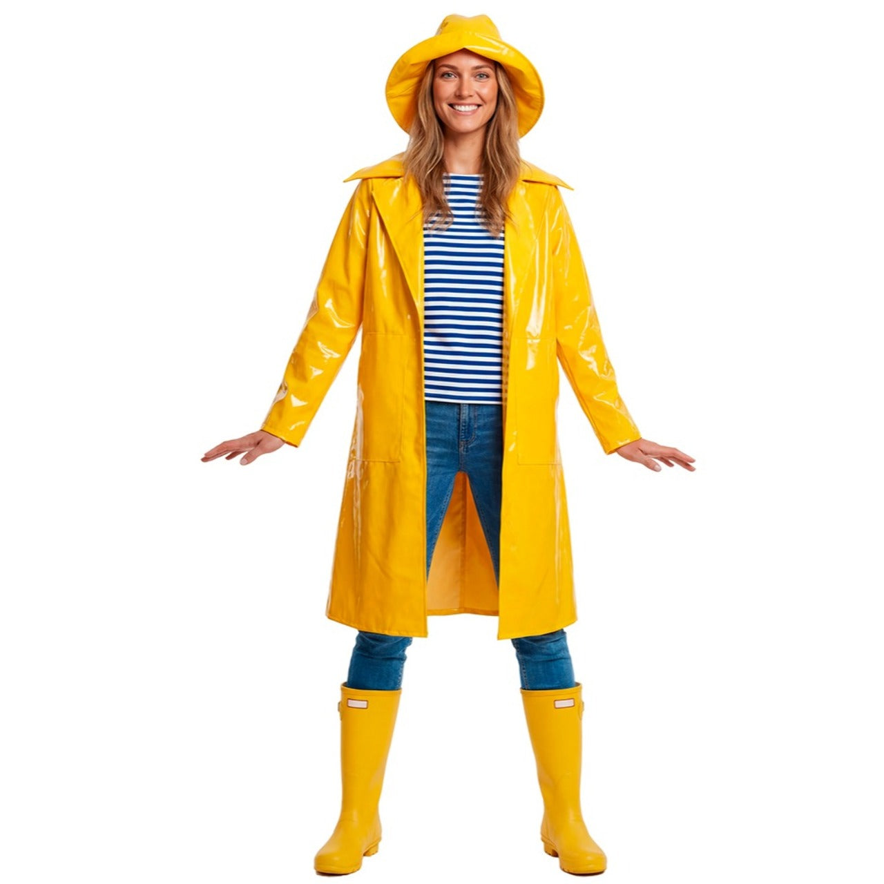 Costume da Capitano Pescatore Giallo per adulto 