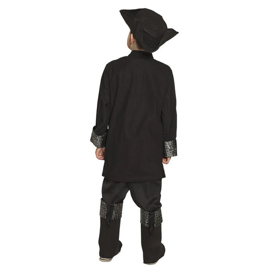 Costume da Capitano Pirata nero per bambino