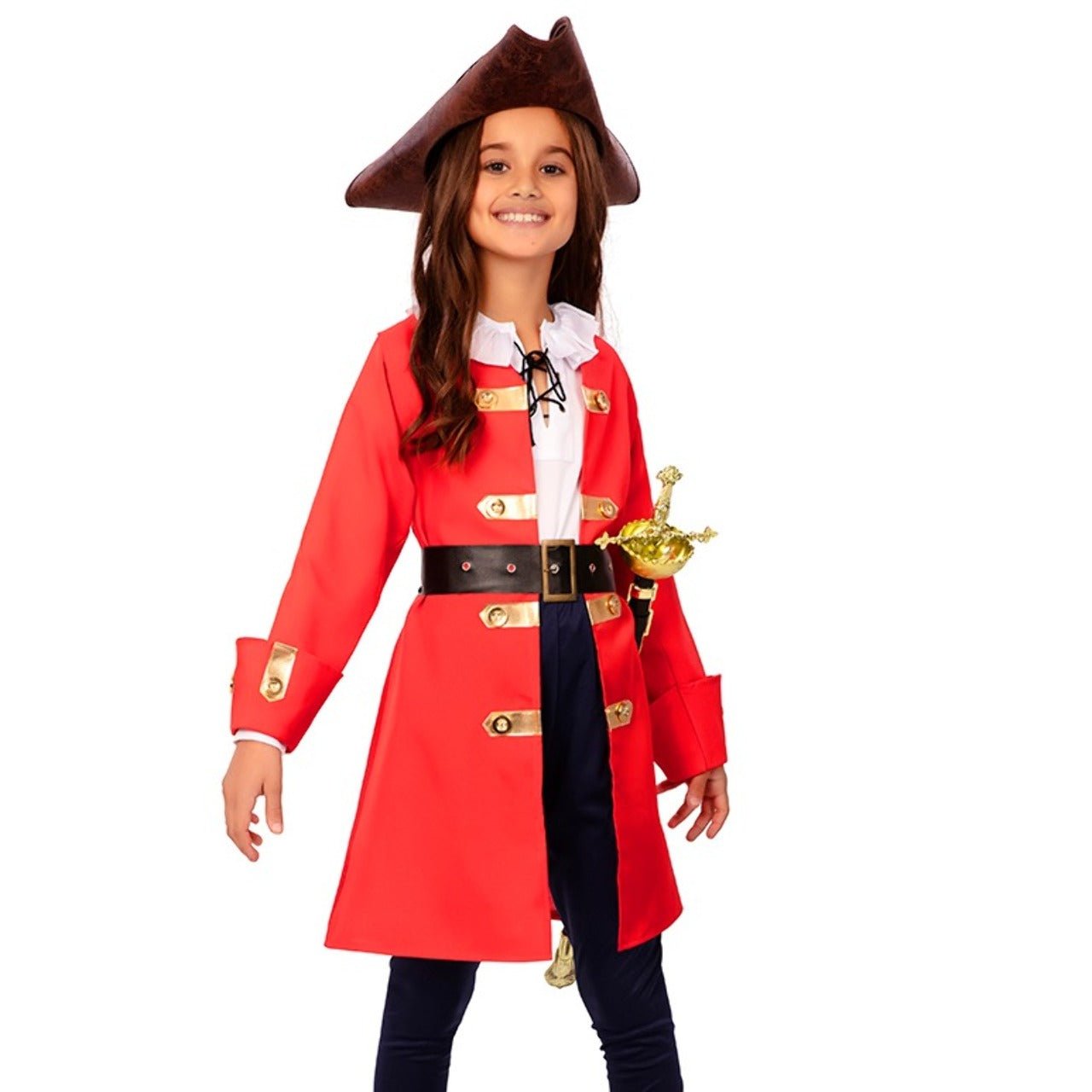 Costume da Pirata Capitano per bambina