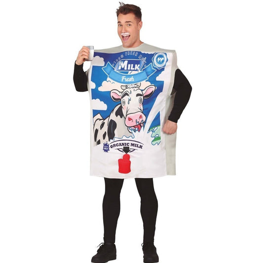 Costume da Cartone di latte per adulto