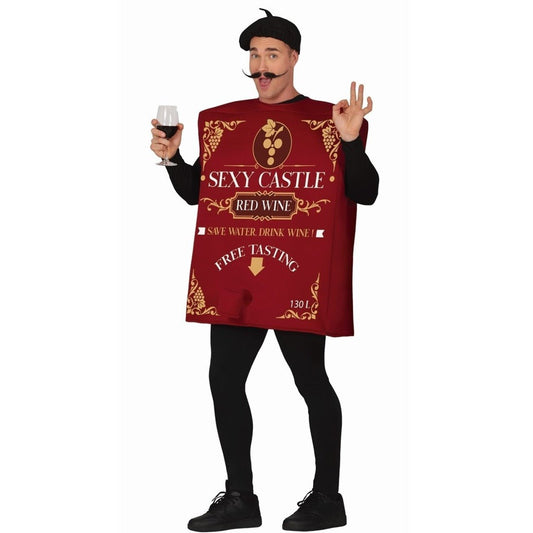 Costume da Cartone di vino per adulto