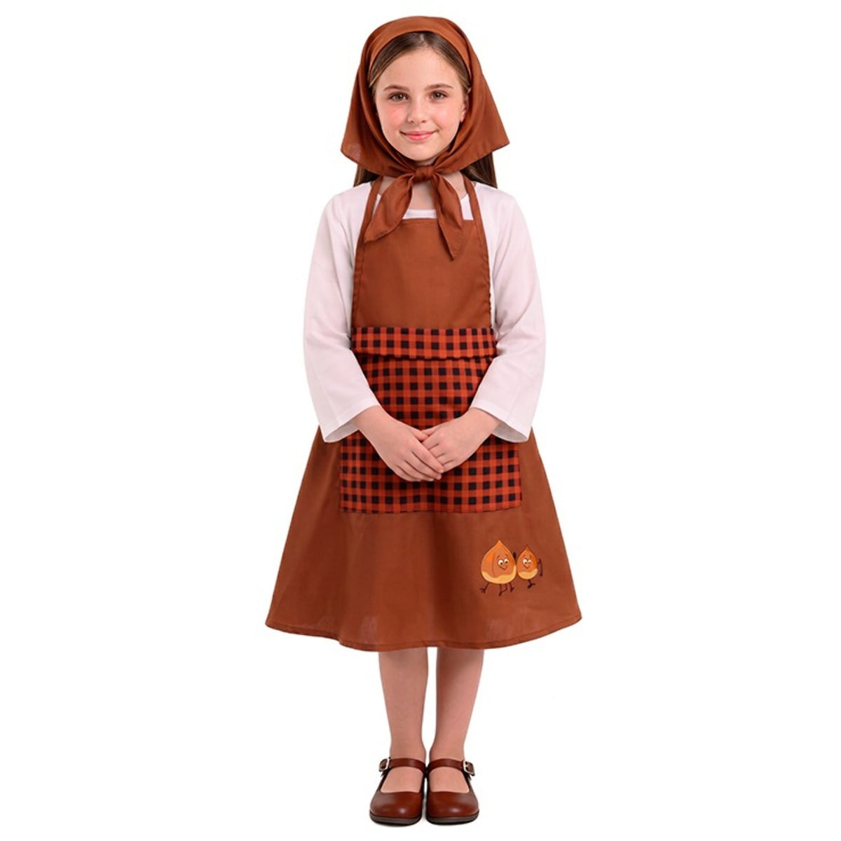 Costume da Caldarrostaia Marrone per bambina