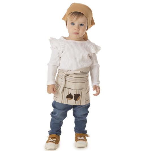 Costume da caldarrostaia a righe per neonato