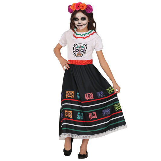 Costume da Catrina Colorata per bambina