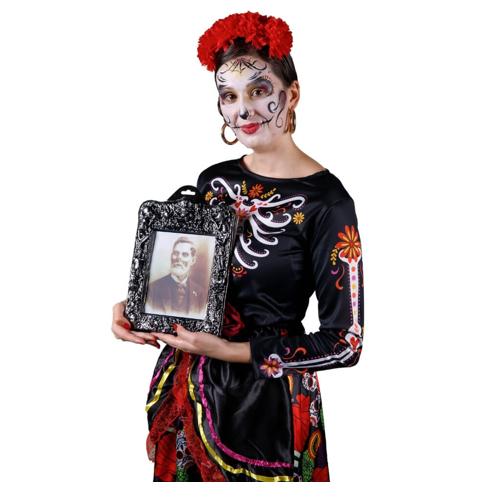 Corona di fiori messicani fascia per capelli Halloween Party Costume Dia de los muertos copricapo 200000297 Corona di fiori messicani fascia per capelli Halloween Party Costume Dia de los muertos copricapo 200000297