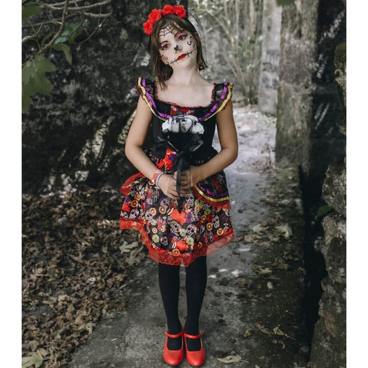 Costume da Catrina Lusso per bambina