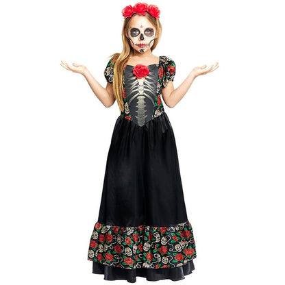 Costume da Catrina Messicana Rosa per bambina