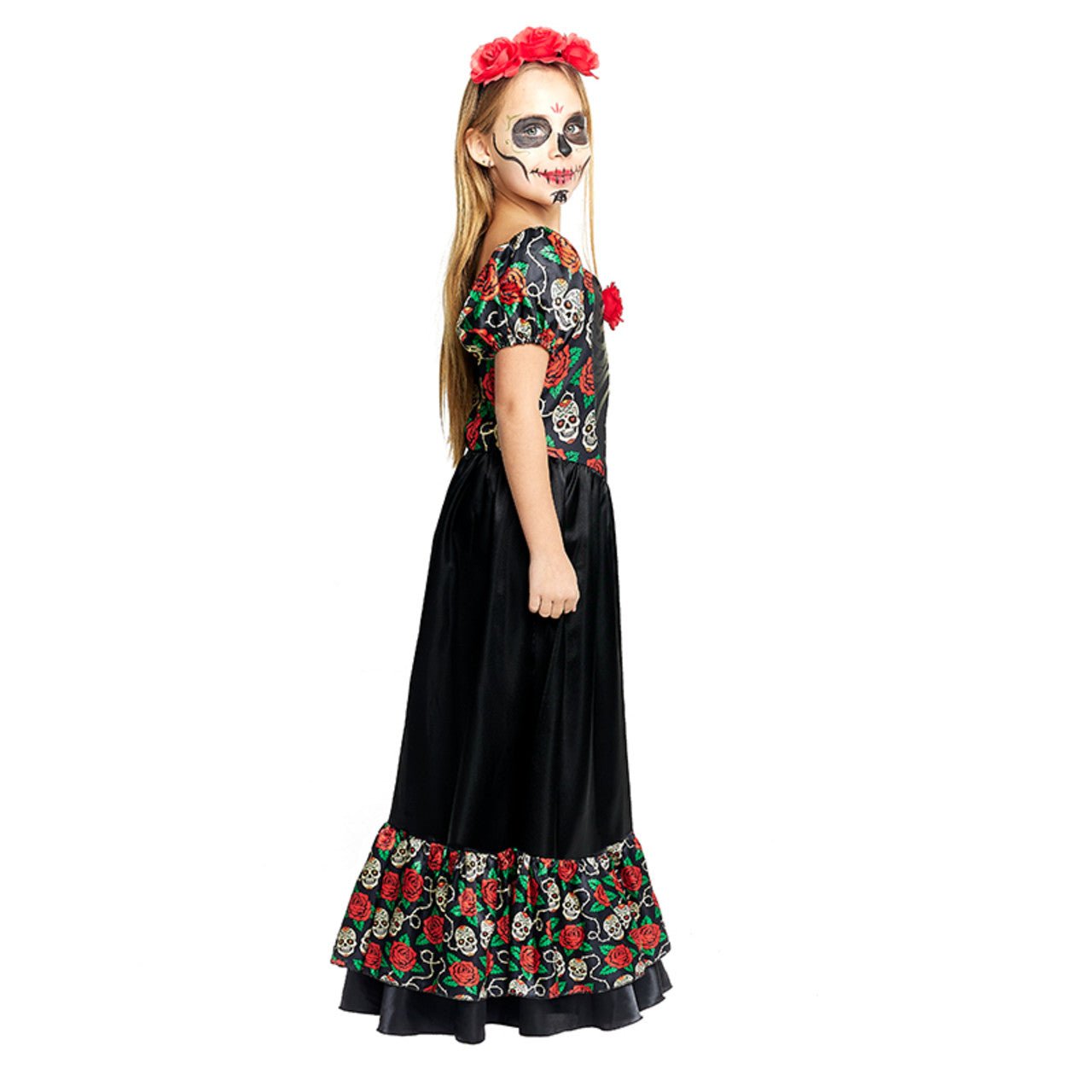 Costume da Catrina Messicana Rosa per bambina