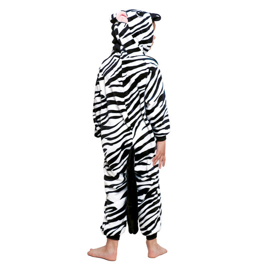 Costume da zebra con cappuccio per bambini