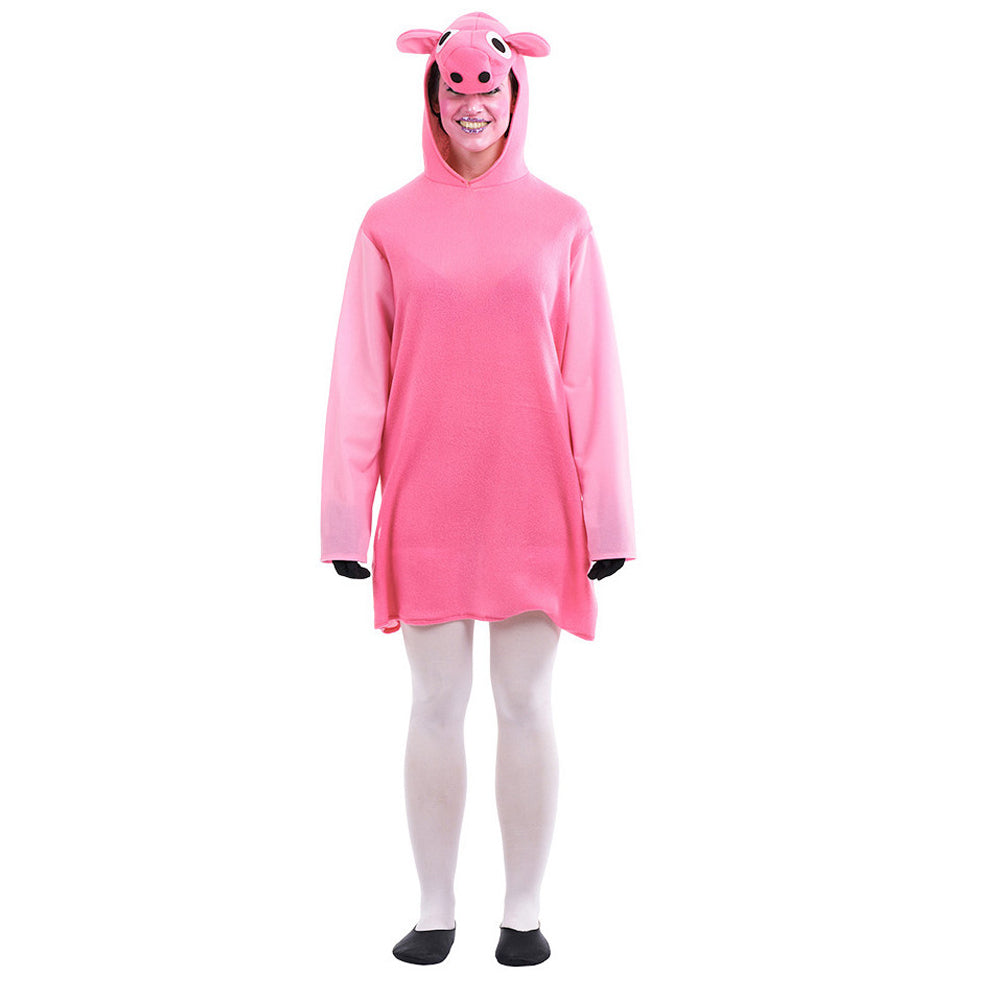 Costume da maialino rosa per donna