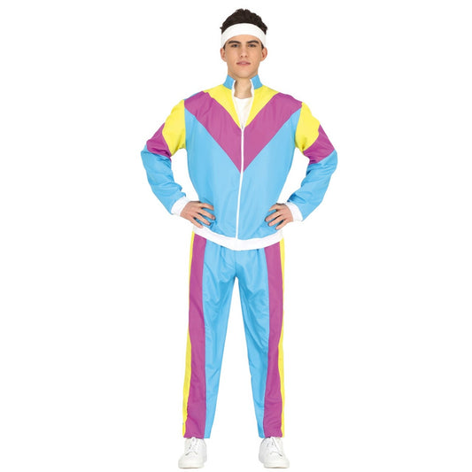 Costume da Tuta blu anni '80 per bambino