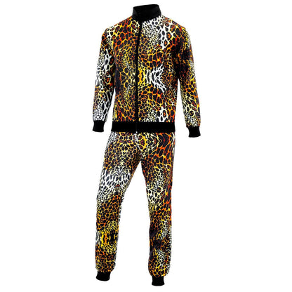 Costume da Tuta Anni 80 Leopardo Fashion per adulti